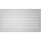 Ekena Millwork Vertical Surface Mount PVC Gable Vent: Functional, w/ 2"W x 2"P Brickmould Sill Frame, 42"W x 24"H GVPVE42X2403SF - alternate 5
